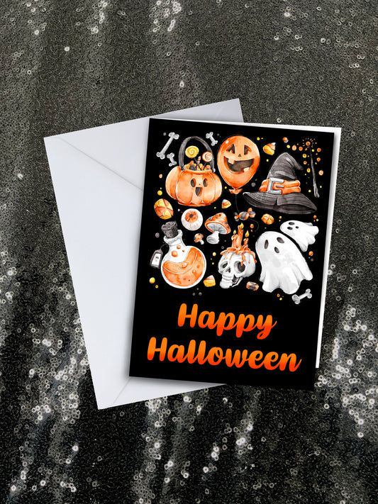 Happy Halloween Greetings Card