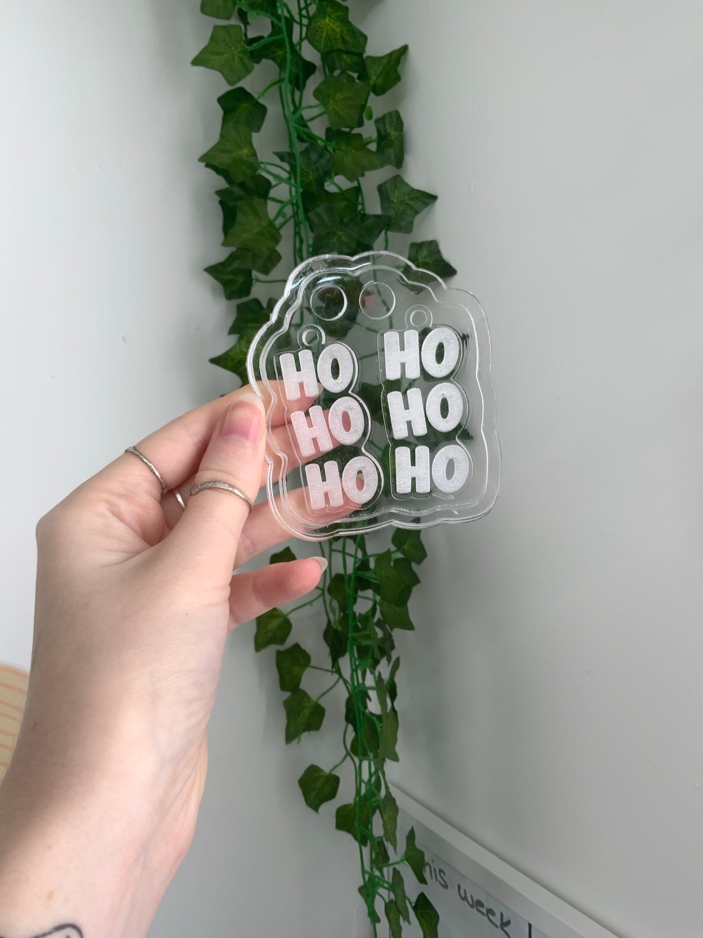 Ho ho ho silicone earring mould