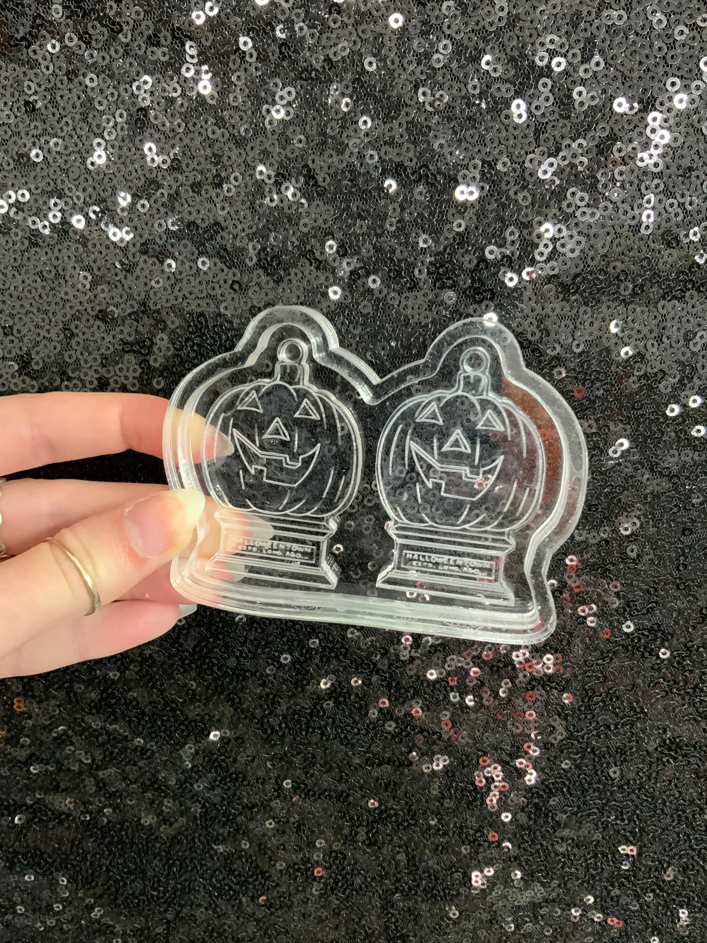 Halloween town pumpkins silicone earring mould