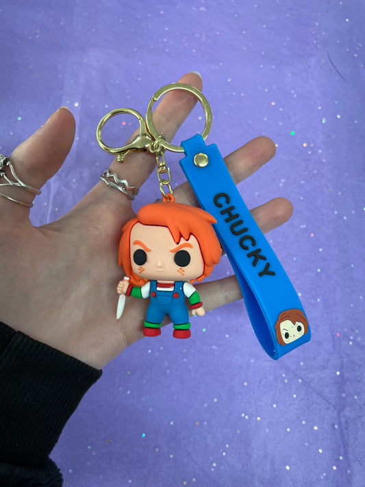 Murderous child horror keychain