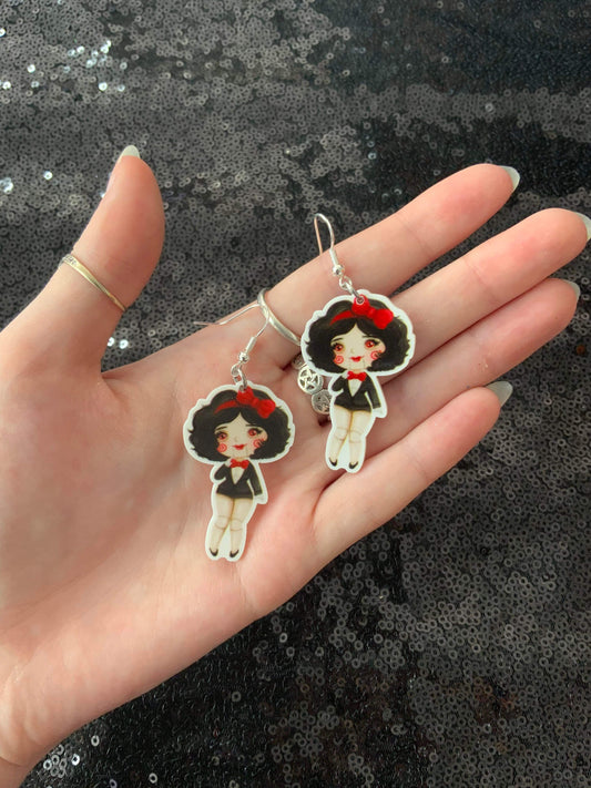 Jigsaw princess earrings