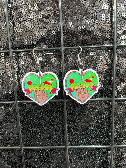 Freddy heart earrings