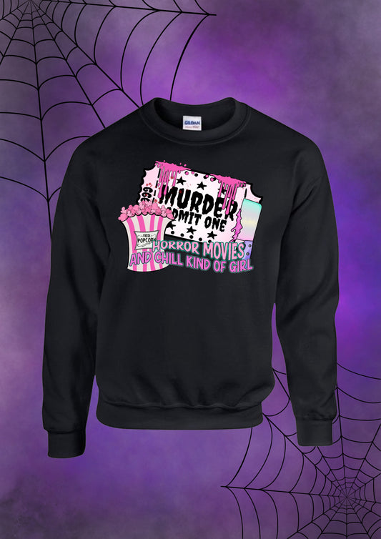Horror movies and chill Sweatshirt PREORDER