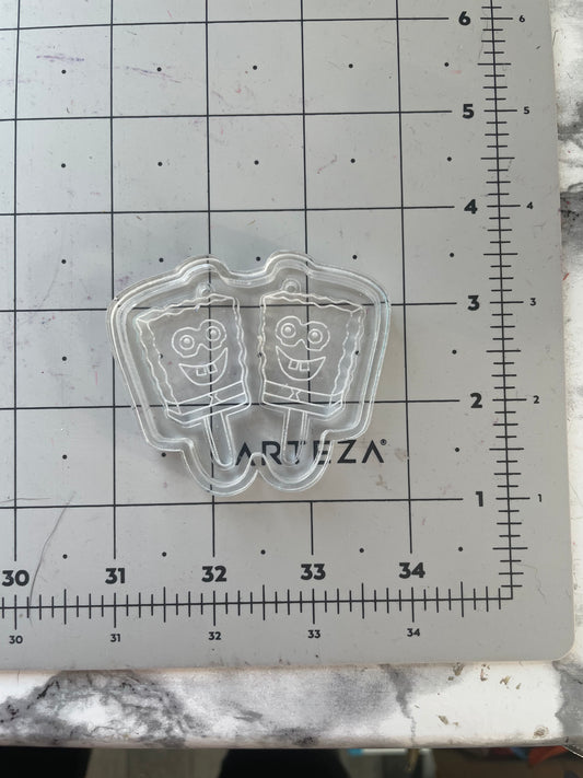 Ice cream Bob pants silicone earring mould