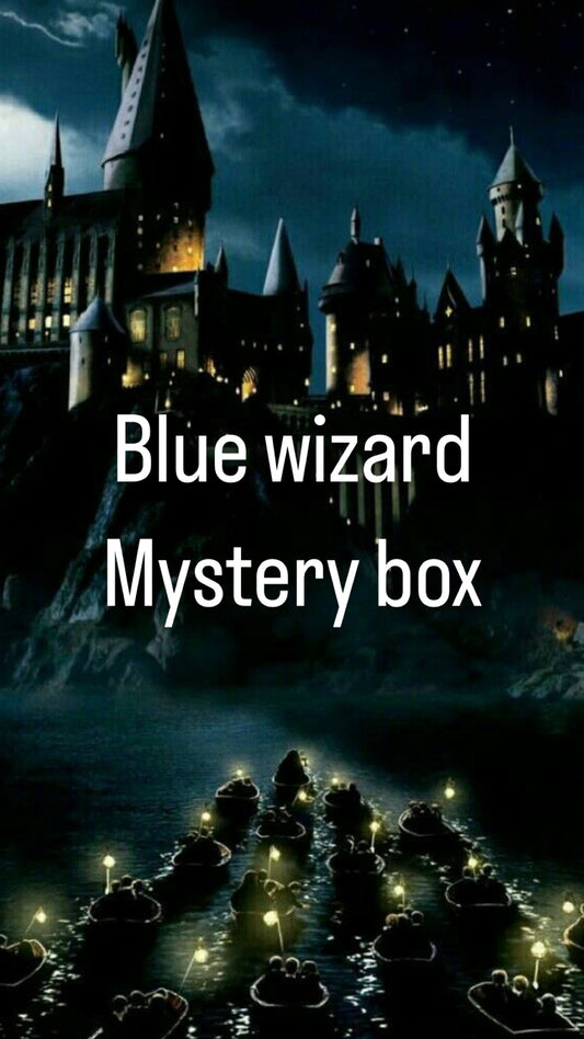 Blue wizard mystery box