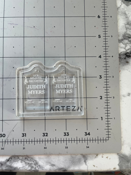 Judith tombstones silicone earring mould