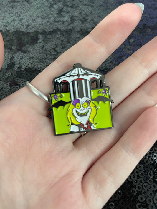 Beetlejuice carousel enamel pin