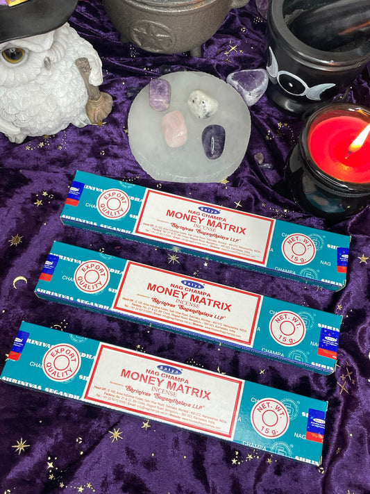 Money matrix incense sticks