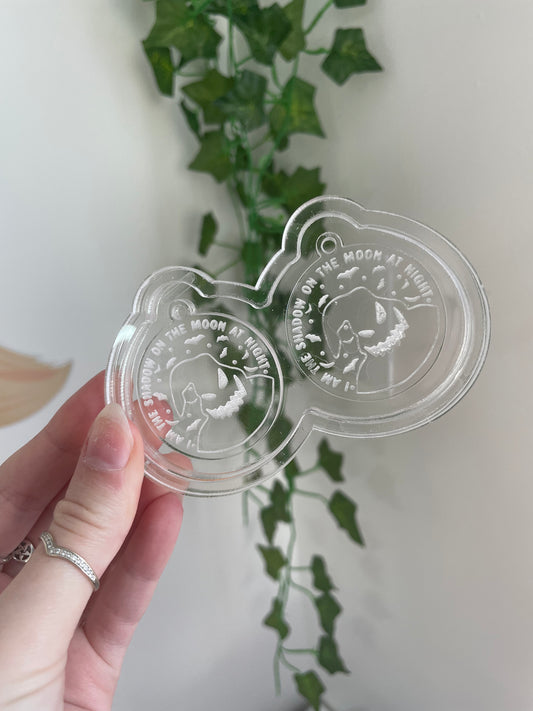 Shadow on the moon circles silicone earring mould