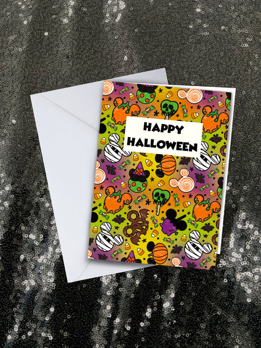 Halloween Land Greetings Card