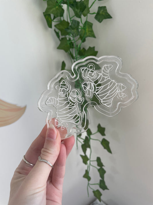 mummified Patrick silicone earring mould