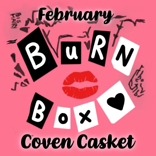 Burn box - February coven casket mystery silicone mould box