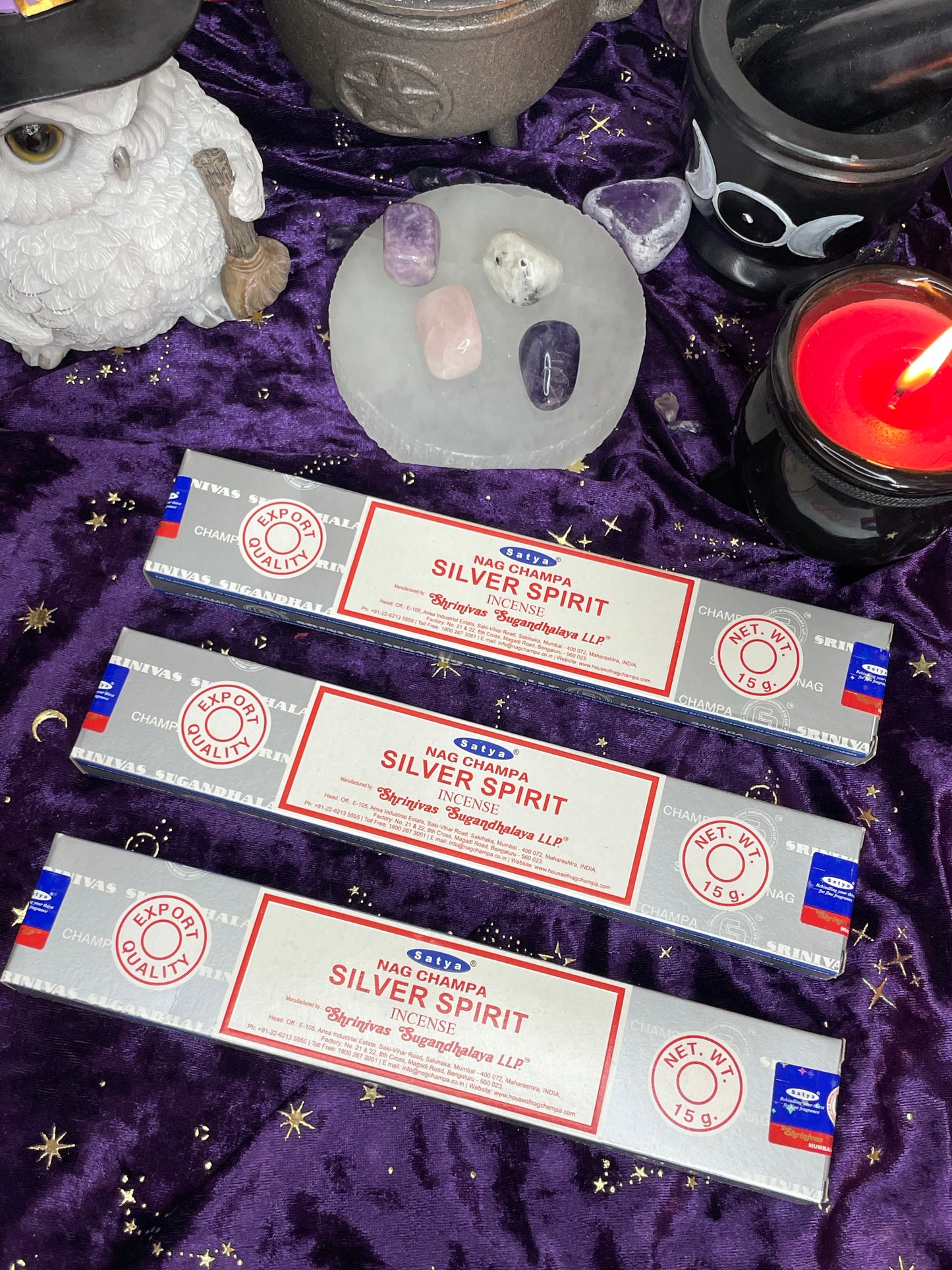 Silver spirit incense sticks