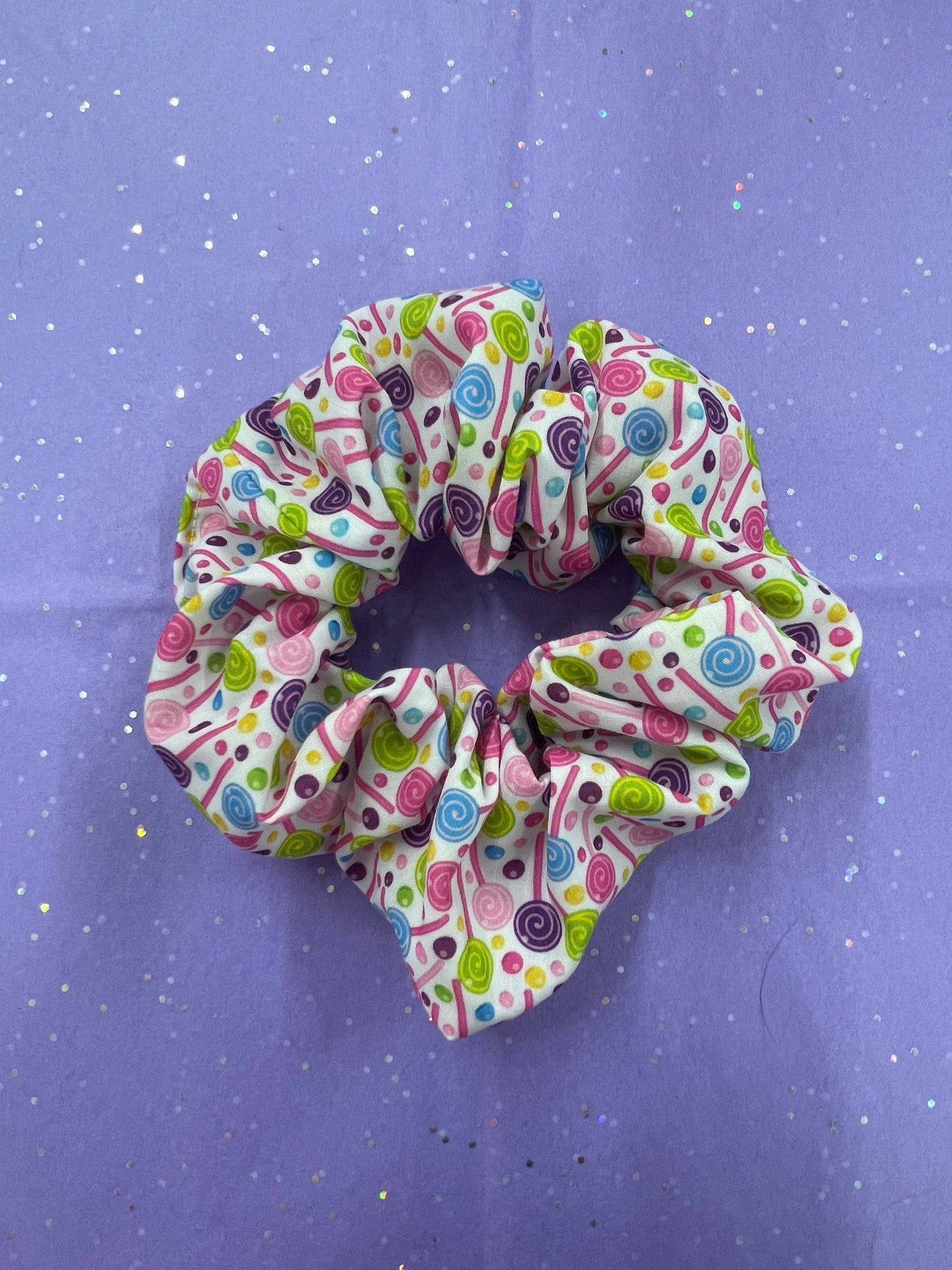 Lollipops hair scrunchie