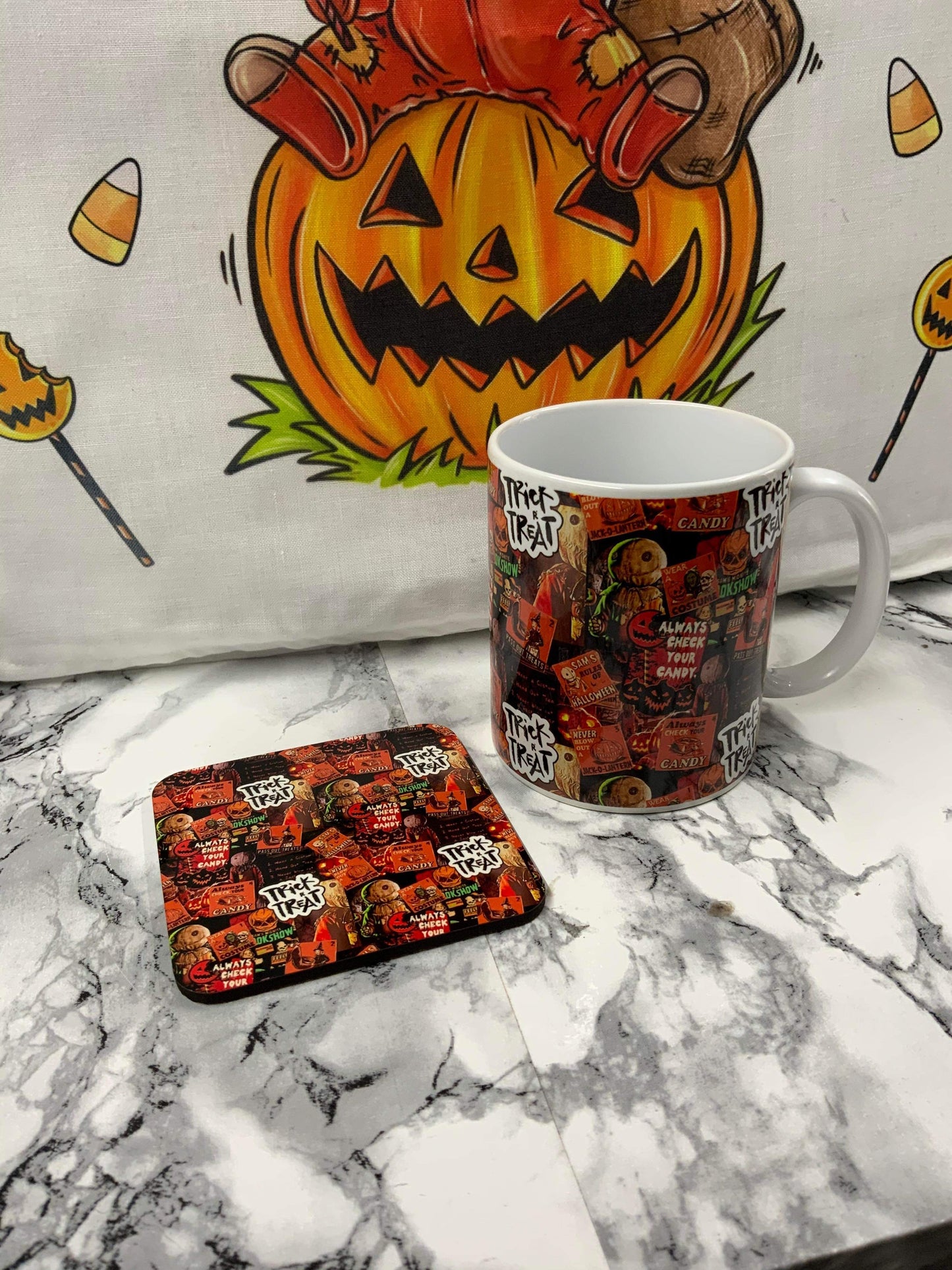 Trick r treat Mug and coaster set