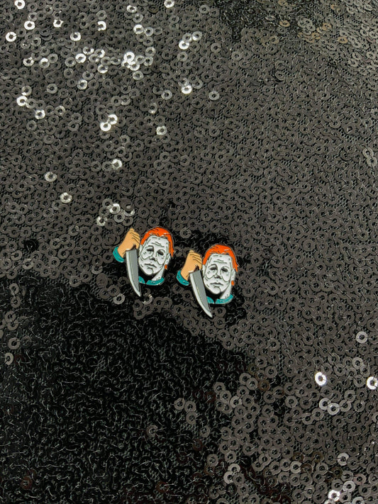 Michael enamel stud earrings