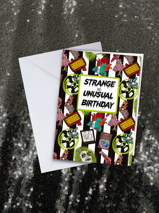 Strange and unusual birthday Greetings Card
