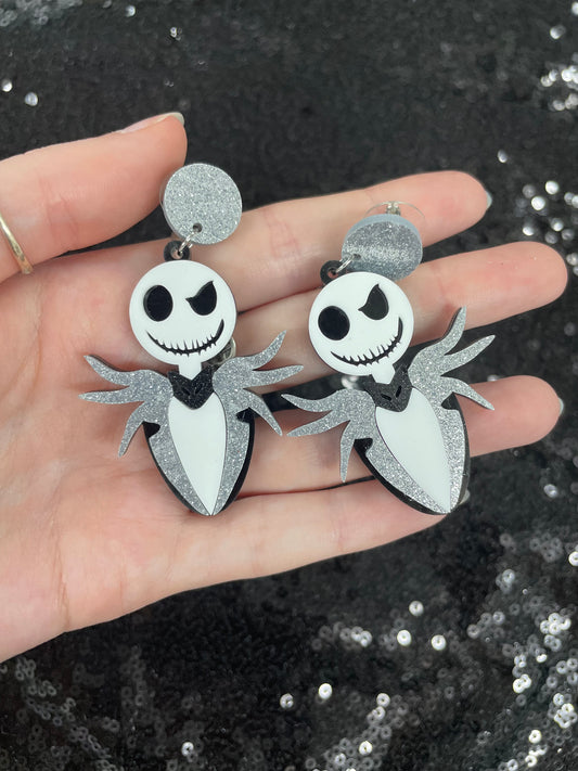 Jack skellington Acrylic earrings