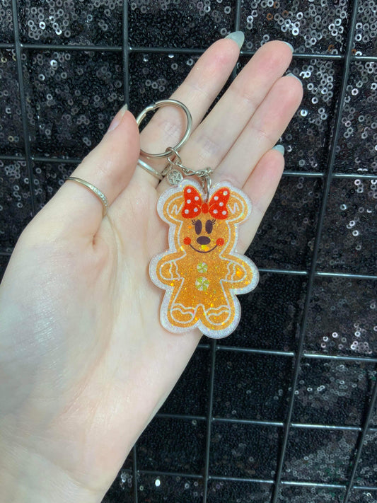 Gingerbread Minnie keychain