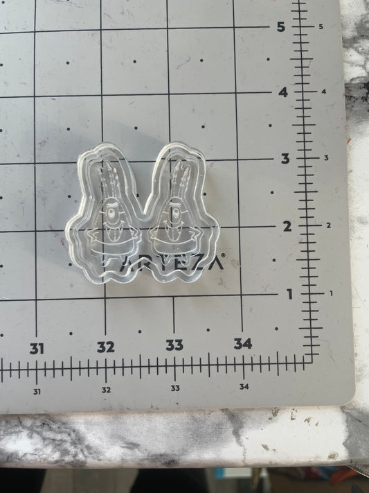 Plankticorn silicone earring mould