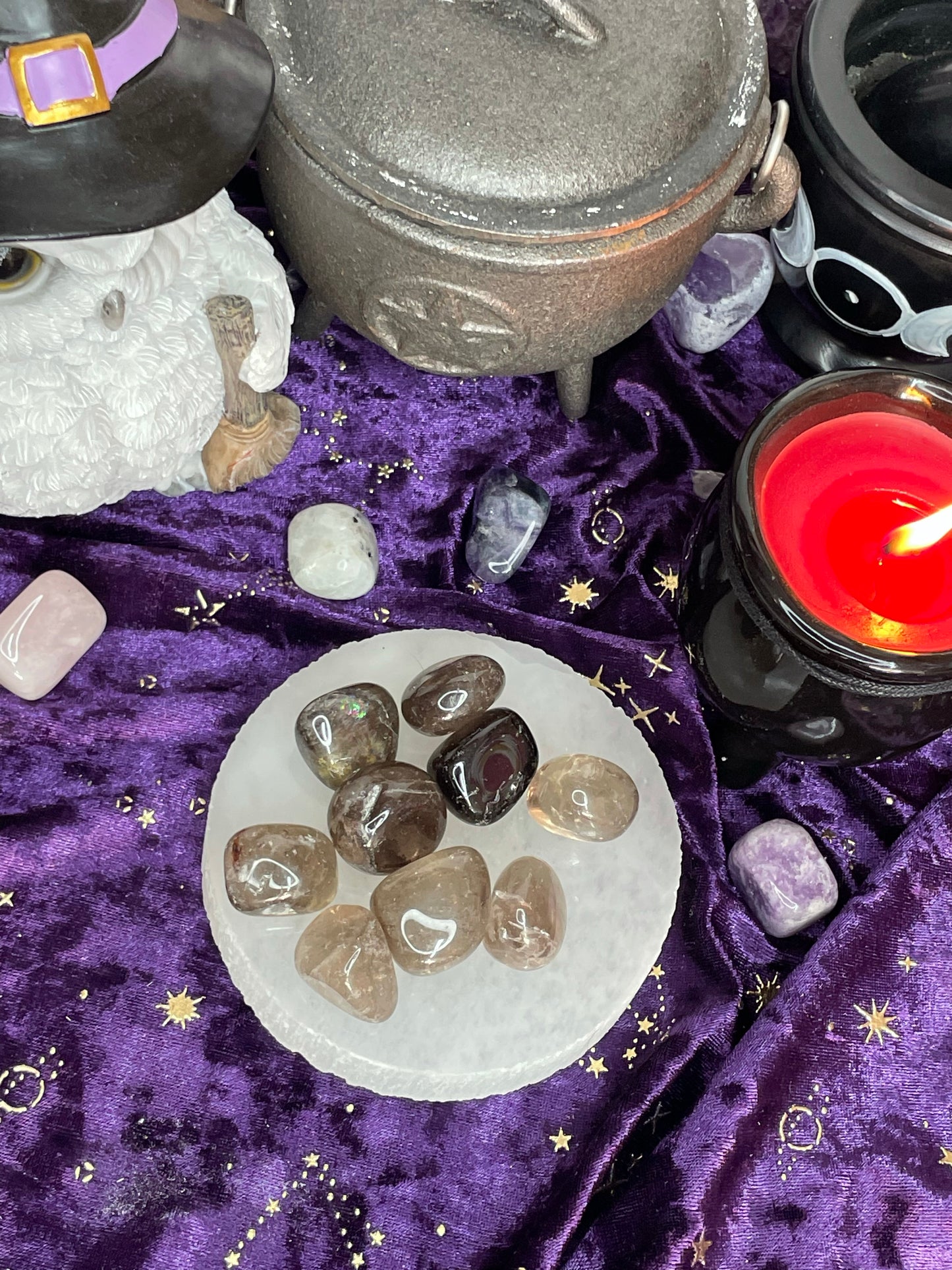 Smokey quartz Polished tumblestone