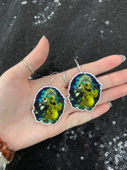 Oogie and jack earrings