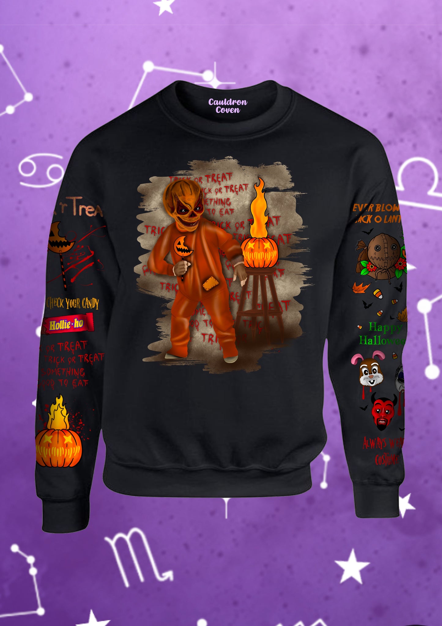 Sam: rules of Halloween sweatshirt black (PREORDER)